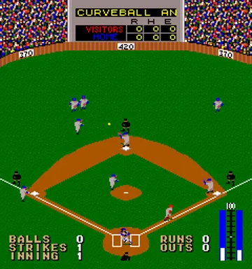 Curve Ball screen shot game playing